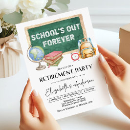 Editable Teacher Retirement Party Invitation (Digi Einladung