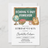 Editable Teacher Retirement Party Invitation (Digi Einladung (Vorderseite)