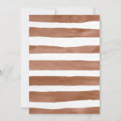 Editable Teddy Bear Baby Dusche Einladung Brown (Rückseite)