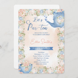 Editable Tee-Party Einladung