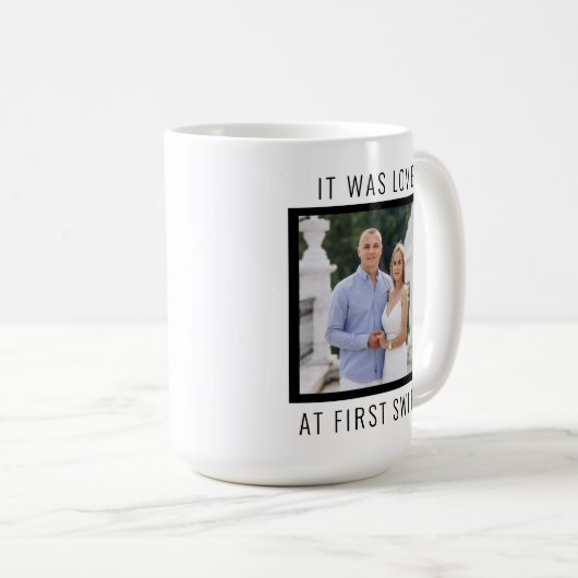 Editable Text and Custom Photo Valentine's Day  Kaffeetasse (VorderseiteRechts)