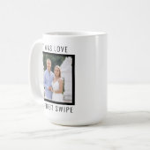 Editable Text and Custom Photo Valentine's Day  Kaffeetasse (Vorderseite Links)