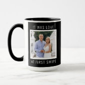 Editable Text and Custom Photo Valentine's Day  Tasse (Links)