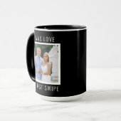 Editable Text and Custom Photo Valentine's Day Tasse (Vorderseite Links)