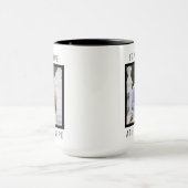 Editable Text and Custom Photo Valentine's Day Tasse (Zentrum)