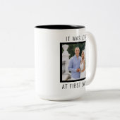 Editable Text and Custom Photo Valentine's Day  Zweifarbige Tasse (VorderseiteRechts)