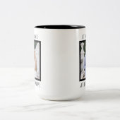 Editable Text and Custom Photo Valentine's Day  Zweifarbige Tasse (Mittel)