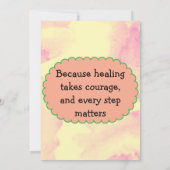 Editable Thank You Card for Therapy Clients Simple Dankeskarte (Rückseite)