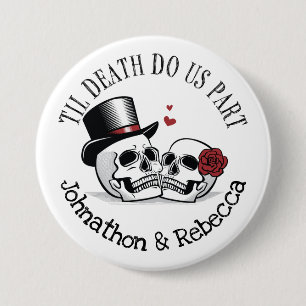 Editable Til Death Do us Part Wedding Button