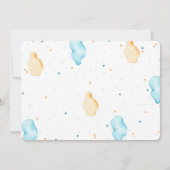 Editable Train Birthday Foto Einladung (Rückseite)