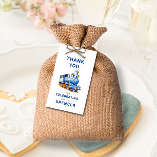 Editable Train Birthday Vielen Dank Tag Geschenkanhänger