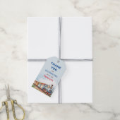 Editable Train Birthday Vielen Dank Tag Geschenkanhänger (Mit Garn)