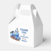 Editable Train Gable Box/Favor Box Train Adventure Geschenkschachtel (Vorderseite)