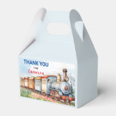 Editable Train Gable Box/Favor Box Train Adventure Geschenkschachtel (Vorderseite)