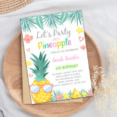Editable Tropical Summer Printable Einladung