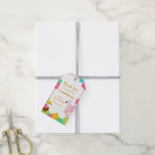 Editable Tropische Gastgeschenk-Labels Geschenkanhänger (Mit Garn)