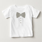 Editable Tuxedo Baby T-shirt (Vorderseite)