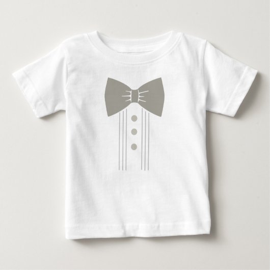 Editable Tuxedo Baby T-shirt (Vorderseite)