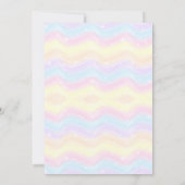 Editable Unicorn Birthday Einladung (Rückseite)