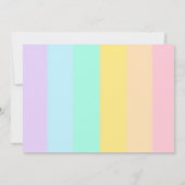 Editable Unicorn Foto Einladung (Rückseite)