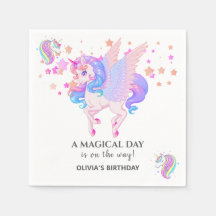 Editable Unicorn Geburtstagsparty