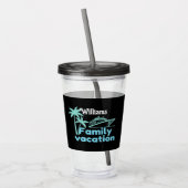 Editable Vacation Cruise Acryltrinkbecher (Links)