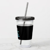 Editable Vacation Cruise Acryltrinkbecher (Rückseite)