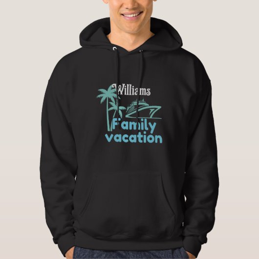 Editable Vacation Cruise Hoodie (Vorderseite)