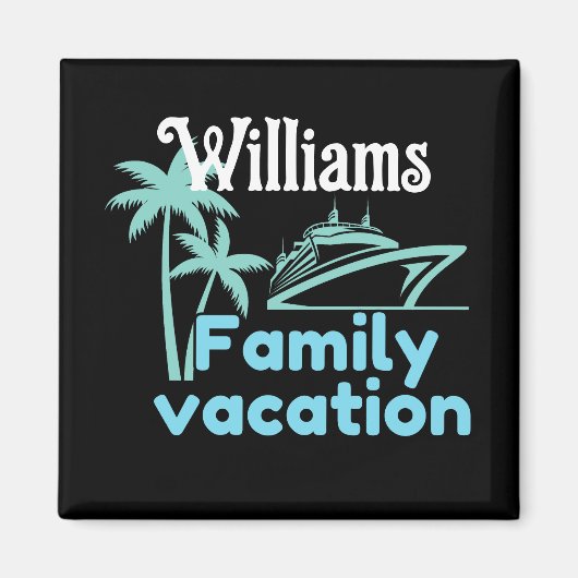 Editable Vacation Cruise Magnet (Vorne)