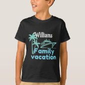 Editable Vacation Cruise T-Shirt (Vorderseite)