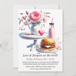 Editable Valentine's Day GRILLEN Einladung