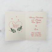 EDITABLE Vintag Funny Christmas Card Feiertagskarte (Innenseite)