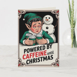 EDITABLE Vintag Funny Christmas Card Feiertagskarte