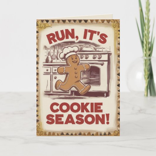 EDITABLE Vintag Funny Christmas Card Feiertagskarte (Vorderseite)