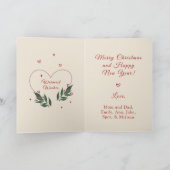 EDITABLE Vintag Funny Christmas Card Feiertagskarte (Innenseite)