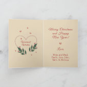 EDITABLE Vintag Funny Christmas Card Feiertagskarte (Innenseite)