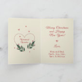 EDITABLE Vintag Funny Christmas Card Feiertagskarte (Innenseite)