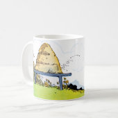 Editable Vintag Honey Bee Hive Promotions Tasse (Vorderseite Links)