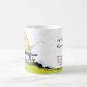 Editable Vintag Honey Bee Hive Promotions Tasse (Mittel)