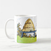 Editable Vintag Honey Bee Hive Promotions Tasse (Links)