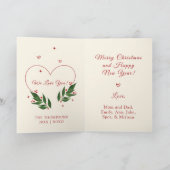 EDITABLE Vintag Xmas Christmas Card Feiertagskarte (Innenseite)