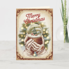 EDITABLE Vintag Xmas Christmas Card Feiertagskarte