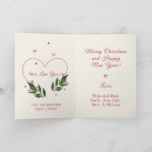 EDITABLE Vintag Xmas Christmas Card Feiertagskarte (Innenseite)