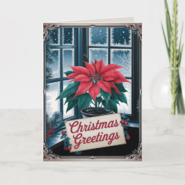 EDITABLE Vintag Xmas Christmas Card Feiertagskarte