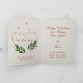 EDITABLE Vintag Xmas Christmas Card Feiertagskarte (Innenseite)