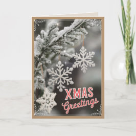 EDITABLE Vintag Xmas Christmas Card Feiertagskarte