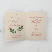 EDITABLE Vintag Xmas Christmas Card Feiertagskarte (Innenseite)