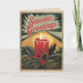 EDITABLE Vintag Xmas Christmas Card Feiertagskarte