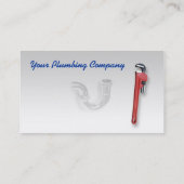 EDITABLE Visitenkarte der Klempnerarbeit-Co (Rückseite)