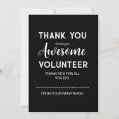 Editable Volunteer Appreciation Gift Tag Feiertagskarte (Vorderseite)